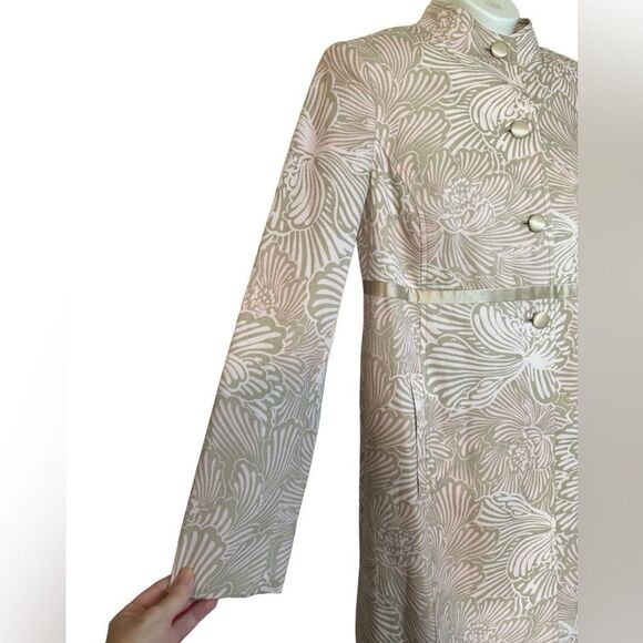 Sigrid Olsen Silk & Cotton Blend Floral Lightweight Jacket - Picture 5 of 13